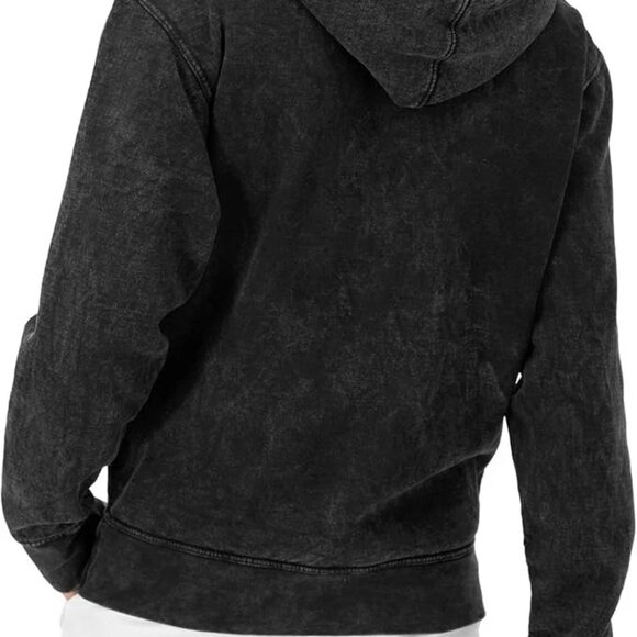 NWT Champion Mineral Dye Graphic Gray Hoodie Fleece Mens Hoodie Sweatshirt Small - Picture 2 of 5